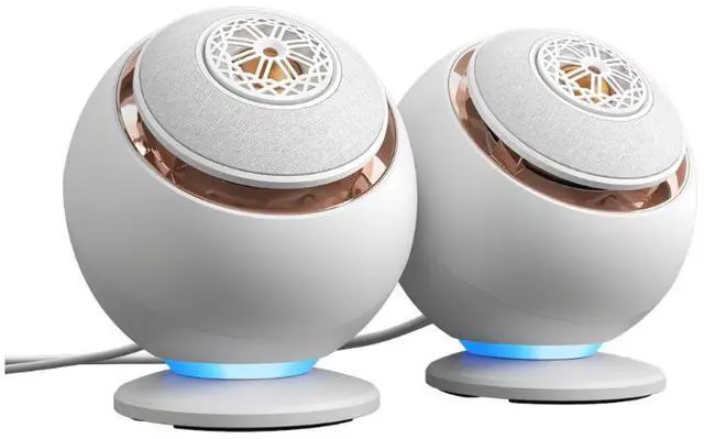 Alt view image 3 of 4 - Creative Pebble Nova Premium 2.0 USB-C Speakers with Coaxial Drivers - White