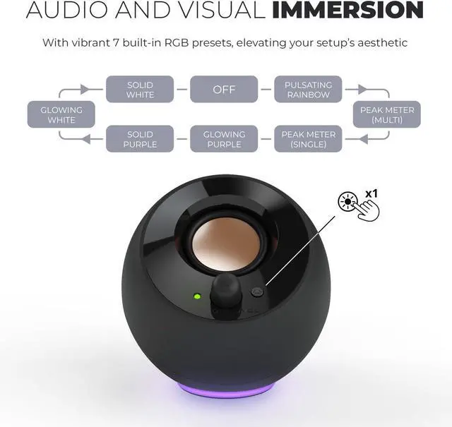 Alt view image 2 of 5 - Creative Labs Pebble SE 2.0 Speaker System - 4.40 W RMS - Black