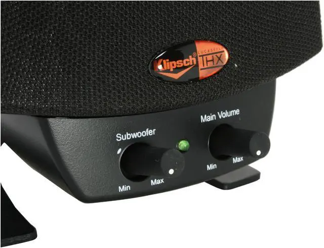 Alt view image 8 of 14 - Klipsch ProMedia 2.1 Max Burst Power: 200 watts @ < 1% THD 2.1 Speaker System