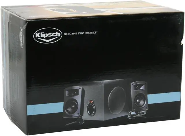 Alt view image 14 of 14 - Klipsch ProMedia 2.1 Max Burst Power: 200 watts @ < 1% THD 2.1 Speaker System