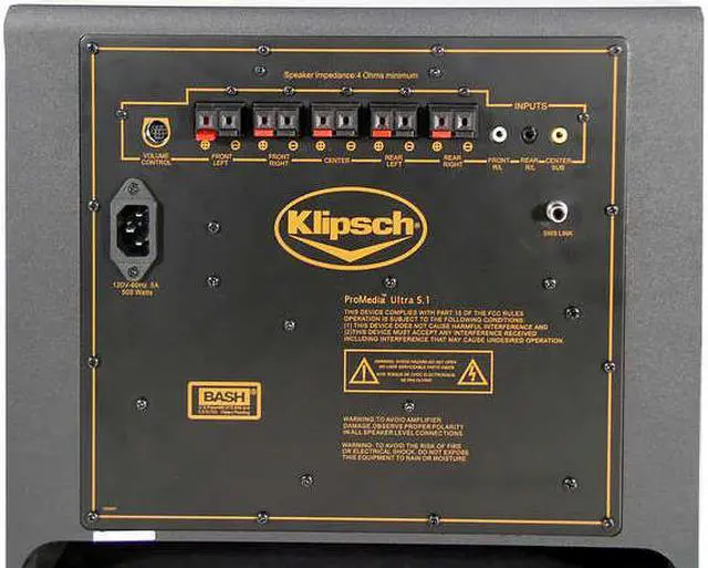Alt view image 8 of 8 - Klipsch PROMEDIA ULTRA 5.1 470 watts 5.1 Speaker