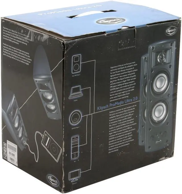 Alt view image 9 of 9 - Klipsch ProMedia Ultra 2.0 30 Watts 2.0 Speaker