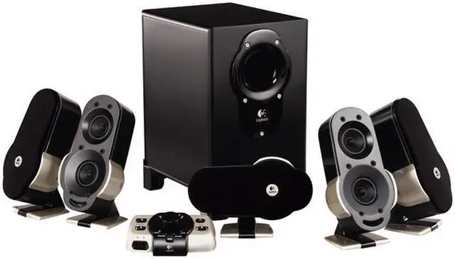 Alt view image 2 of 15 - Logitech G51 155 watts RMS 5.1 Surround Sound Speakers