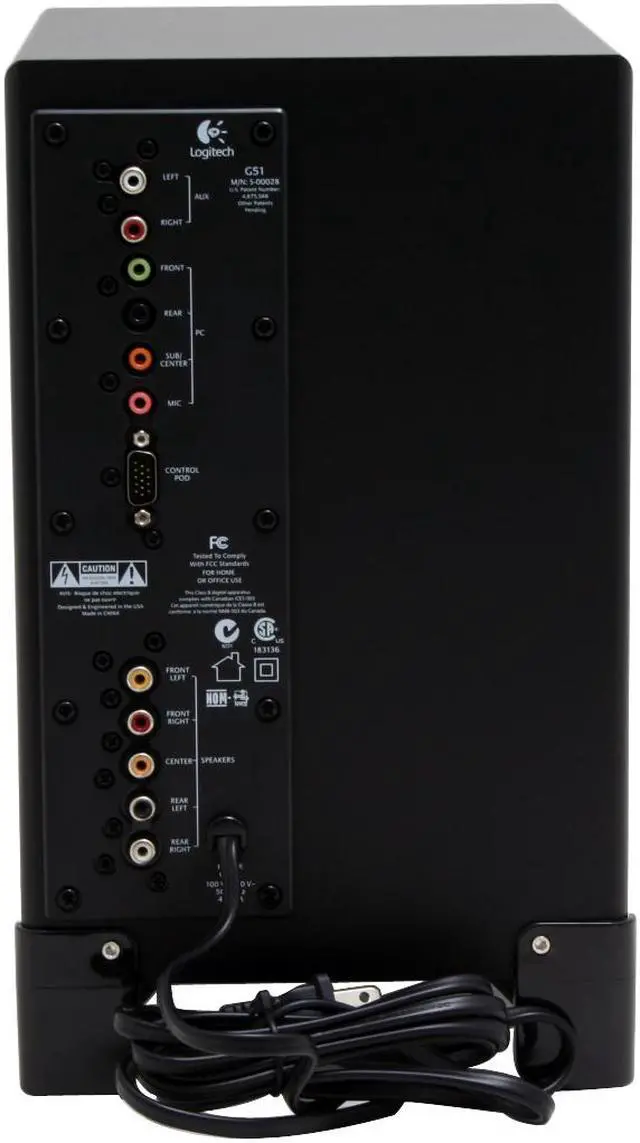 Alt view image 8 of 15 - Logitech G51 155 watts RMS 5.1 Surround Sound Speakers
