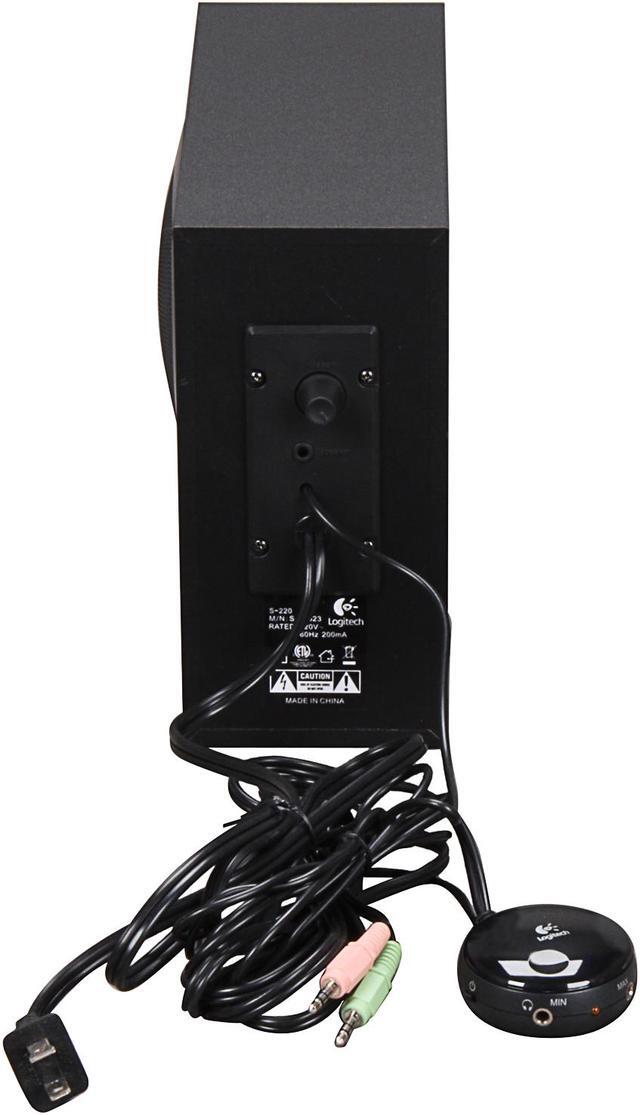 Alt view image 9 of 10 - Logitech S-220 17 Watts 2.1 Multimedia Speaker System - OEM
