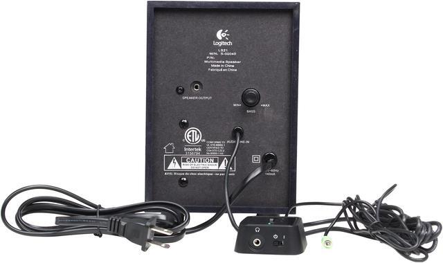 Alt view image 9 of 11 - Logitech LS21 7 Watts RMS (FTC) 2.1 Stereo Speaker System - Black