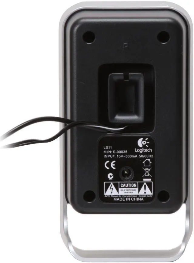 Alt view image 4 of 10 - Logitech LS11 3 Watts RMS (FTC) 2.0 Stereo Speaker System - Black