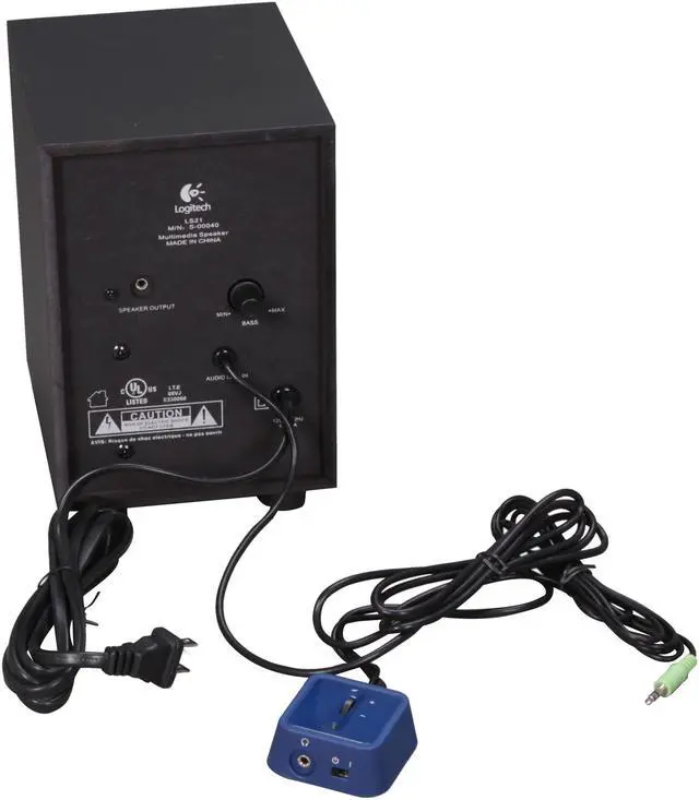 Alt view image 6 of 7 - Logitech LS21 7 Watts RMS (FTC) 2.1 Stereo Speaker System - Blue