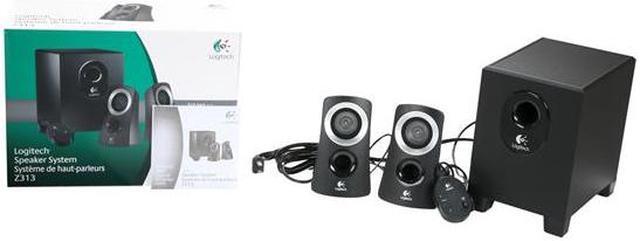 Alt view image 9 of 9 - Logitech Z313 2.1 Multimedia Speaker System with Subwoofer, Full Range Audio, 50 Watts Peak Power, Strong Bass, 3.5mm Audio Inputs, PC/PS4/Xbox/TV/Smartphone/Tablet/Music Player - Black