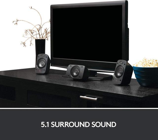 Alt view image 8 of 10 - Logitech Z906 5.1 Surround Sound Speaker System - THX, Dolby Digital and DTS Digital Certified - Black