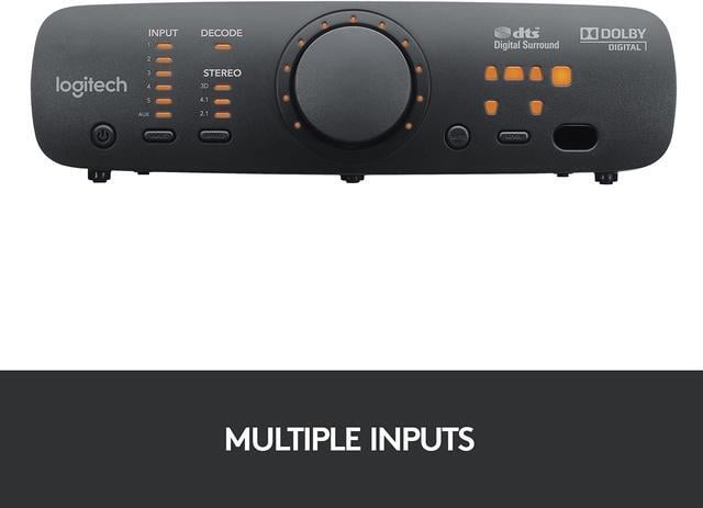 Alt view image 5 of 10 - Logitech Z906 5.1 Surround Sound Speaker System - THX, Dolby Digital and DTS Digital Certified - Black