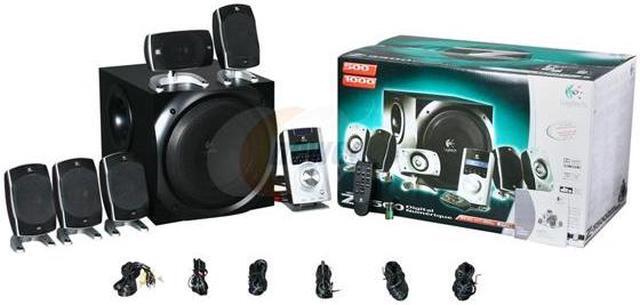 Alt view image 20 of 20 - Logitech Z-5500 505 Watts 5.1 Digital Speaker System