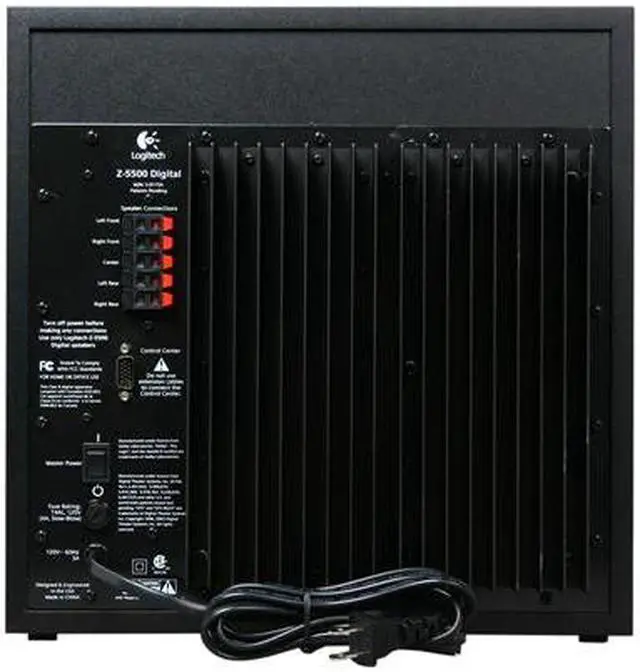 Alt view image 10 of 20 - Logitech Z-5500 505 Watts 5.1 Speaker