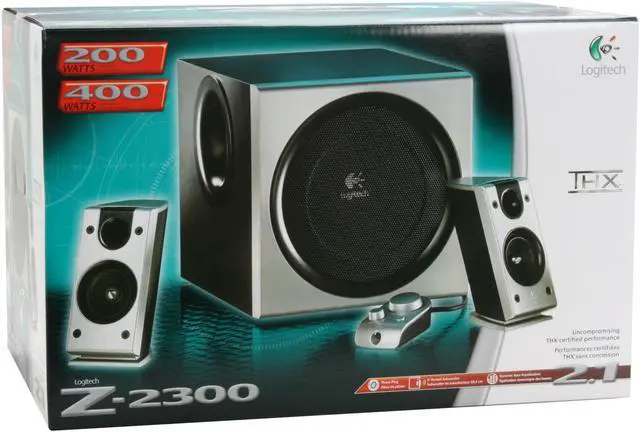 Alt view image 11 of 11 - Logitech Z-2300 200 watts RMS 2.1 Speaker System