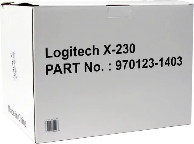 Alt view image 7 of 7 - Logitech X-230 32 watts RMS 2.1 Black Speaker System - OEM