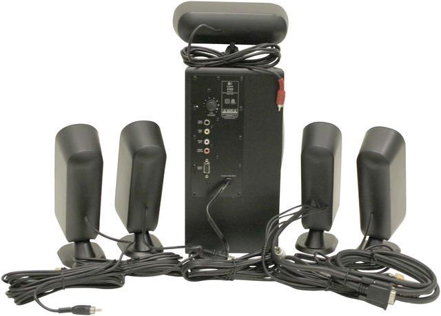 Logitech X-530 5.1 Channel 70W Black Speaker Set 5.1 Channel, 70 W, PC,  Black +
