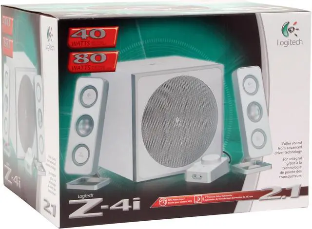 Alt view image 9 of 9 - Logitech Z-4i 40 Watts 2.1 Speakers