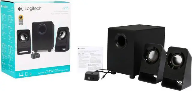 Alt view image 10 of 9 - Logitech Z213 (980-000941) 7 Watts (RMS) / 14 Watts peak 2.1 Speakers