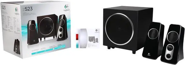 Alt view image 10 of 10 - Logitech Recertified 980-000319 Z523 40 Watts RMS 2.1 Speaker System - Grade A (Like New)