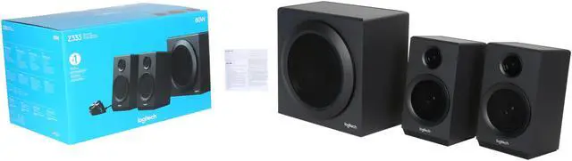 Alt view image 11 of 10 - Logitech Z333 2.1 Speakers – Easy-access Volume Control, Headphone Jack – PC, Mobile Device, TV, DVD/Blueray Player, and Game Console Compatible