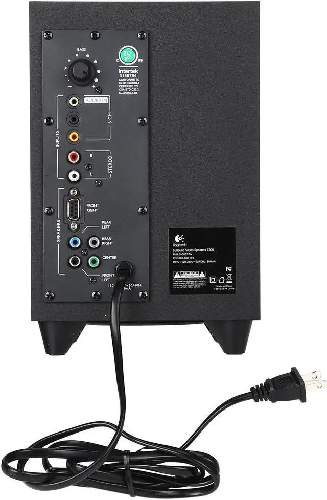 Alt view image 12 of 15 - Logitech Recertified 980-000430 Z506 75 Watts RMS 5.1 Surround Sound Speakers (Scratch and Dent)