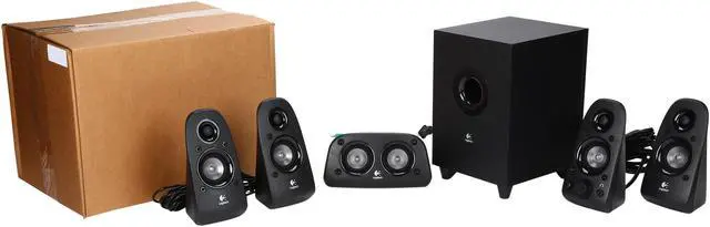 Alt view image 15 of 15 - Logitech Recertified 980-000430 Z506 75 Watts RMS 5.1 Surround Sound Speakers (Scratch and Dent)