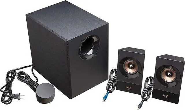 Alt view image 10 of 11 - Logitech Z533 2.1 Multimedia Speaker System with Subwoofer, Powerful Sound, Booming Bass, 3.5mm Audio and RCA Inputs, PC/PS/Xbox/TV/Smartphone/Tablet