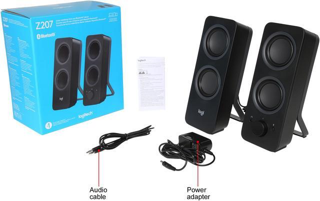 Alt view image 7 of 7 - Logitech Z207 2.0 Multi Device Stereo Speaker (Black)