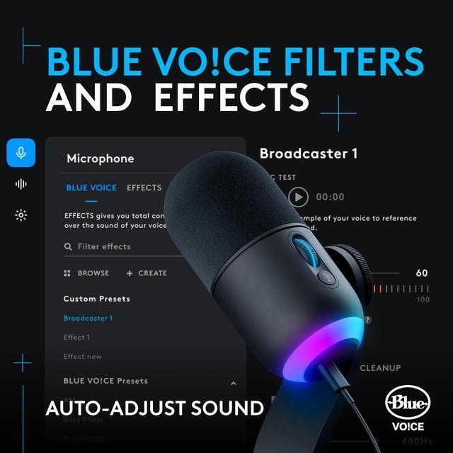 Alt view image 4 of 6 - Logitech G Yeti GX Dynamic RGB Gaming Microphone with LIGHTSYNC, USB Mic for Streaming, Supercardioid, USB Plug and Play for PC/Mac - Black