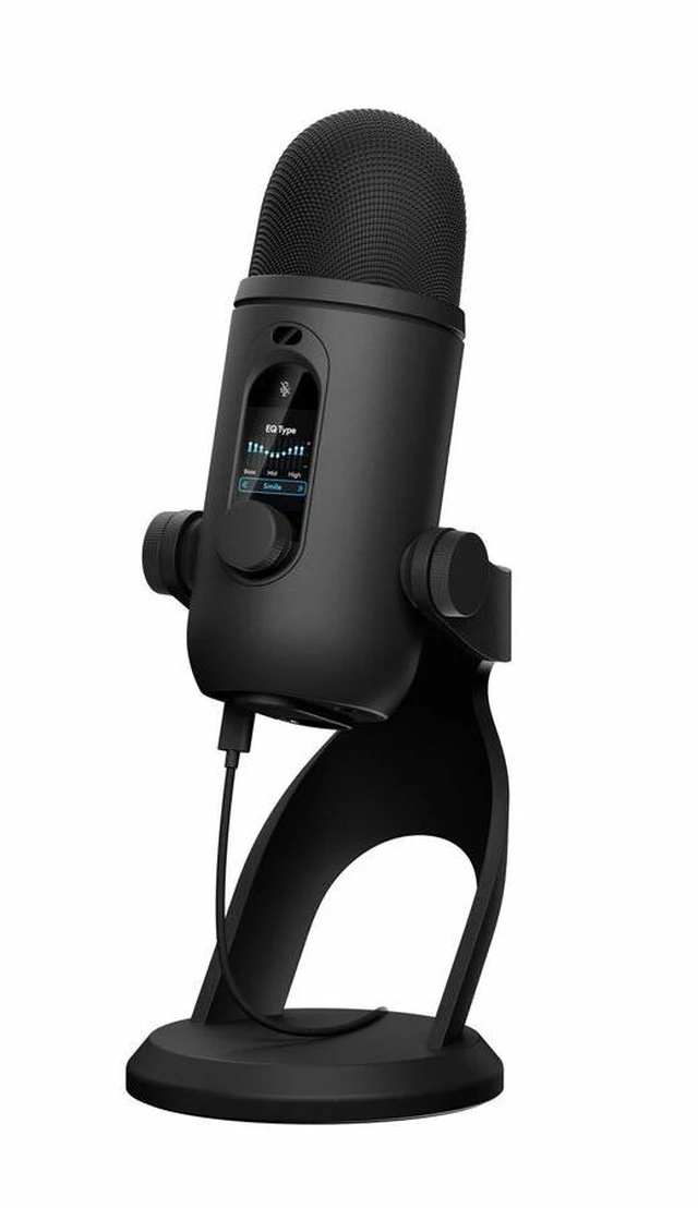 Main image of Logitech G Blue Yeti 2 USB Mic for Gaming, Voice Proximity Sensor, AI-Powered De-Noiser, Black - 6.56 ft - 20 Hz to 20 kHz - Desktop, Stand Mountable - USB Type C, Mini-phone - 988-000587