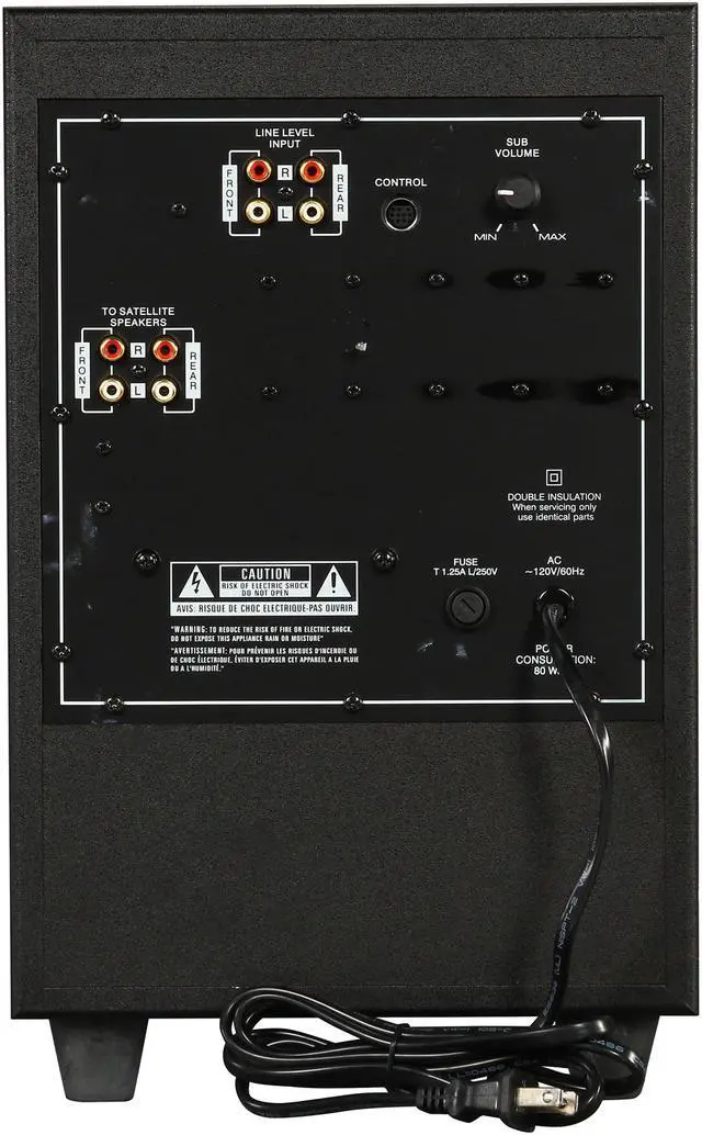 Alt view image 13 of 14 - Telex Electro-Voice EV Sonic XS 4.1 5-Piece Powered Hardcore Multimedia Speaker System-A Grade Refurbished