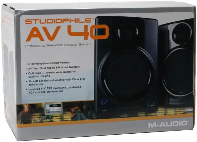 Alt view image 5 of 5 - M-AUDIO Studiophile AV 40 40 Watts 2.0 Speakers
