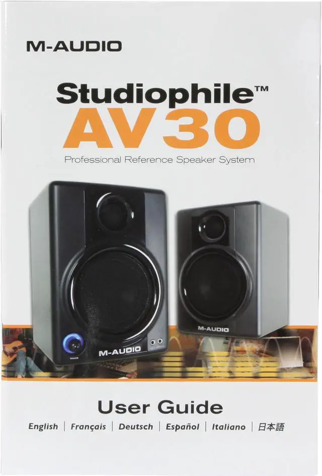 Alt view image 11 of 12 - M-AUDIO Studiophile AV 30 2.0 Compact Desktop Speaker System
