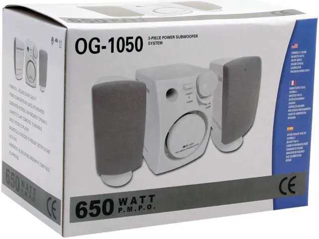 Alt view image 2 of 2 - DCT Factory OG-1050 650 Watt (P.M.P.O) 2.1 Speaker System