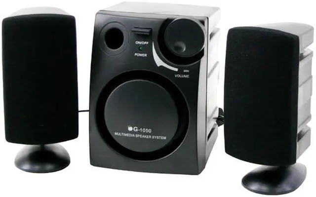Main image of DCT Factory SPK-1050B 650 Watts (P.M.P.O) 2.1 Black 3-Piece Power Subwoofer System