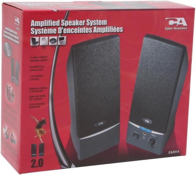 Alt view image 5 of 5 - Cyber Acoustics CA-2014rb 4 Watts 2.0 Speakers