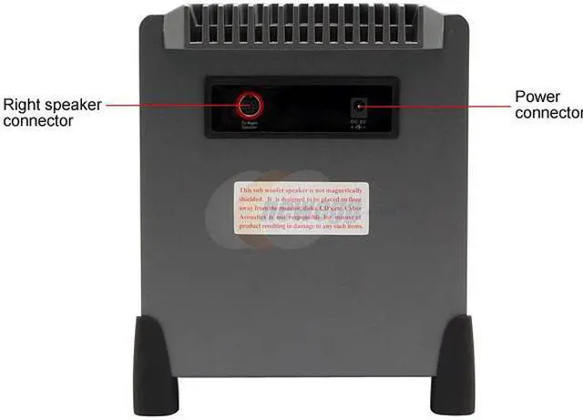 Alt view image 3 of 8 - Cyber Acoustics CA3090WB 7 Watts total RMS 2.1 Black Gaming Speaker - OEM