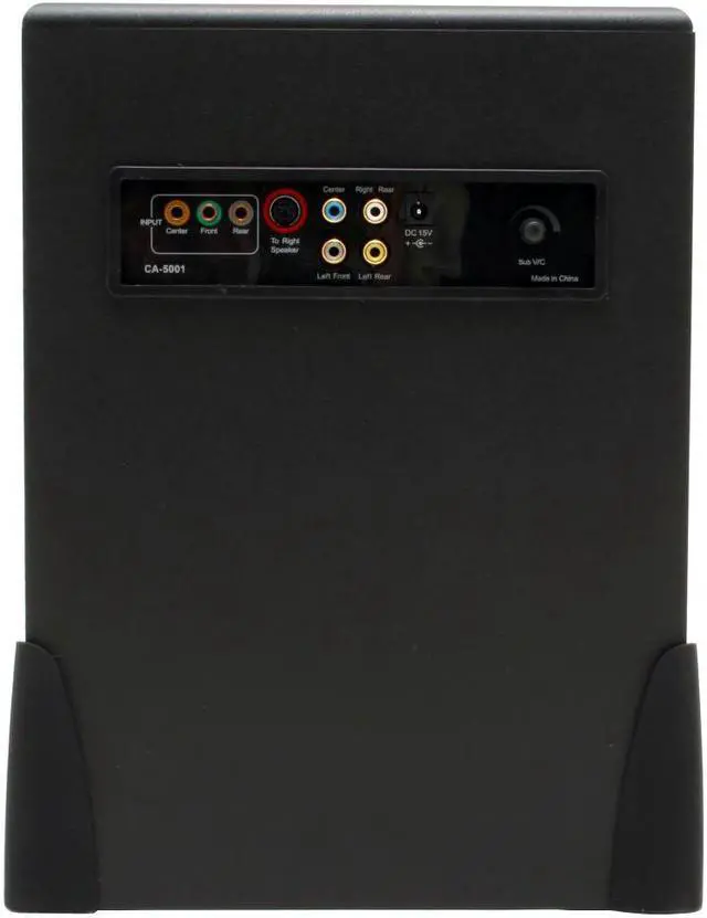 Alt view image 4 of 10 - Cyber Acoustics CA5001WB 80 watts 5.1 Black Speaker - OEM