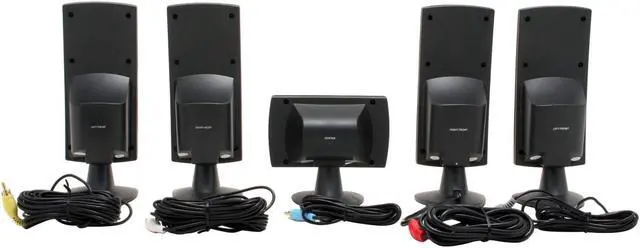 Alt view image 6 of 10 - Cyber Acoustics CA5001WB 80 watts 5.1 Black Speaker - OEM