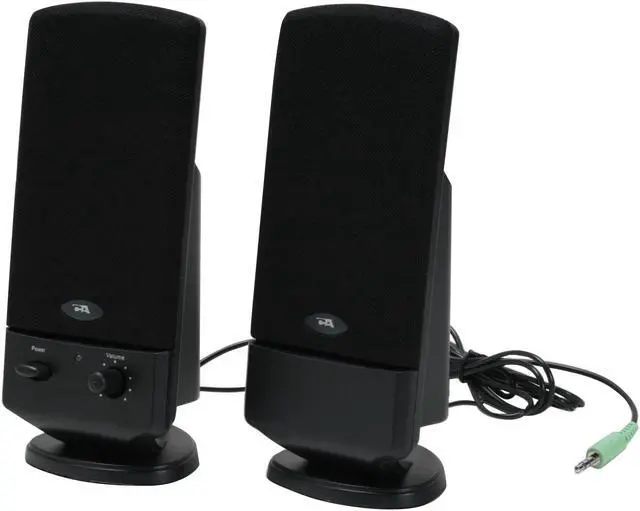 Alt view image 2 of 9 - Cyber Acoustics CA-2002 2.0 2 Piece Amplified Computer Speaker System
