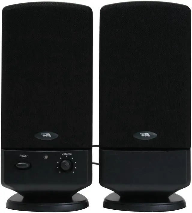 Alt view image 3 of 9 - Cyber Acoustics CA-2002 2.0 2 Piece Amplified Computer Speaker System