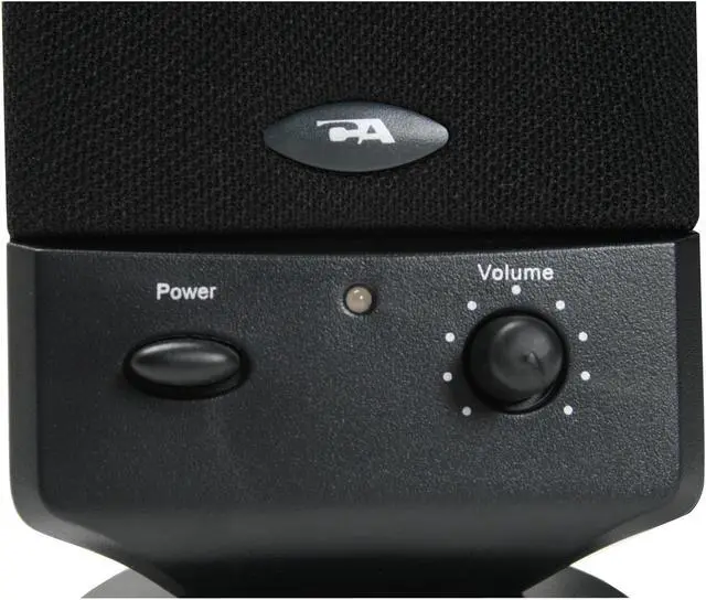Alt view image 6 of 9 - Cyber Acoustics CA-2002 2.0 2 Piece Amplified Computer Speaker System