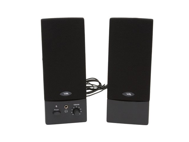 thumbnail image 2 of Cyber Acoustics CA-2014 Powered Computer Speakers – 2.0 Channel, 5W RMS, 3.5mm Aux, Black 2 of 3