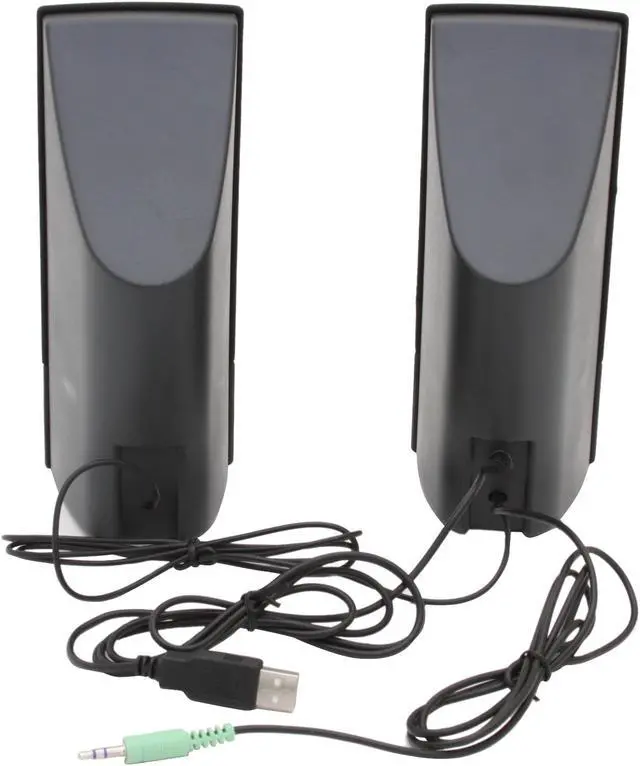 Alt view image 3 of 6 - Cyber Acoustics Cyber Acoustics CA2016 2-Piece USB Powered Computer Speaker System (Black) CA-2016wb 3 Watts 2.0 USB Amplified Computer Speaker System