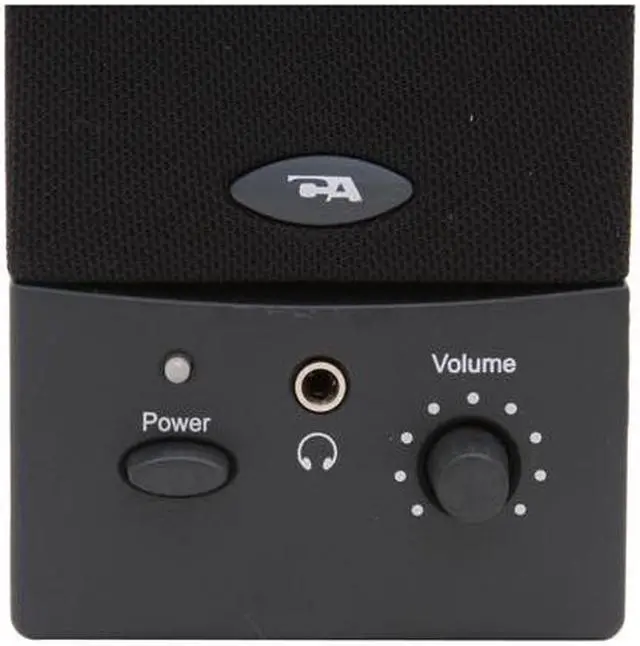 Alt view image 5 of 6 - Cyber Acoustics Cyber Acoustics CA2016 2-Piece USB Powered Computer Speaker System (Black) CA-2016wb 3 Watts 2.0 USB Amplified Computer Speaker System