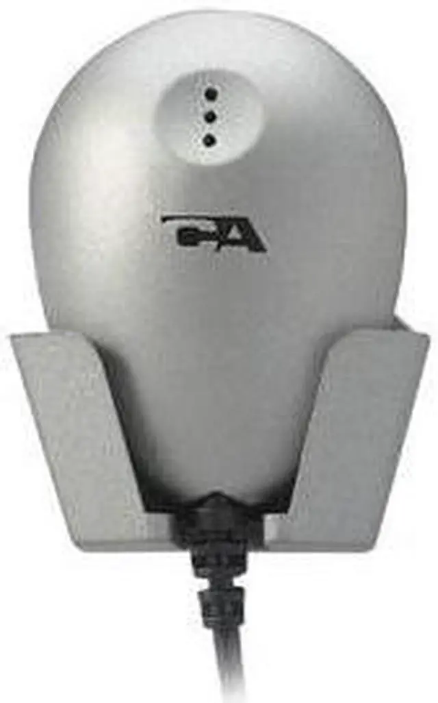 Main image of Cyber Acoustics CVL-1124RB Silver Lapel Microphone