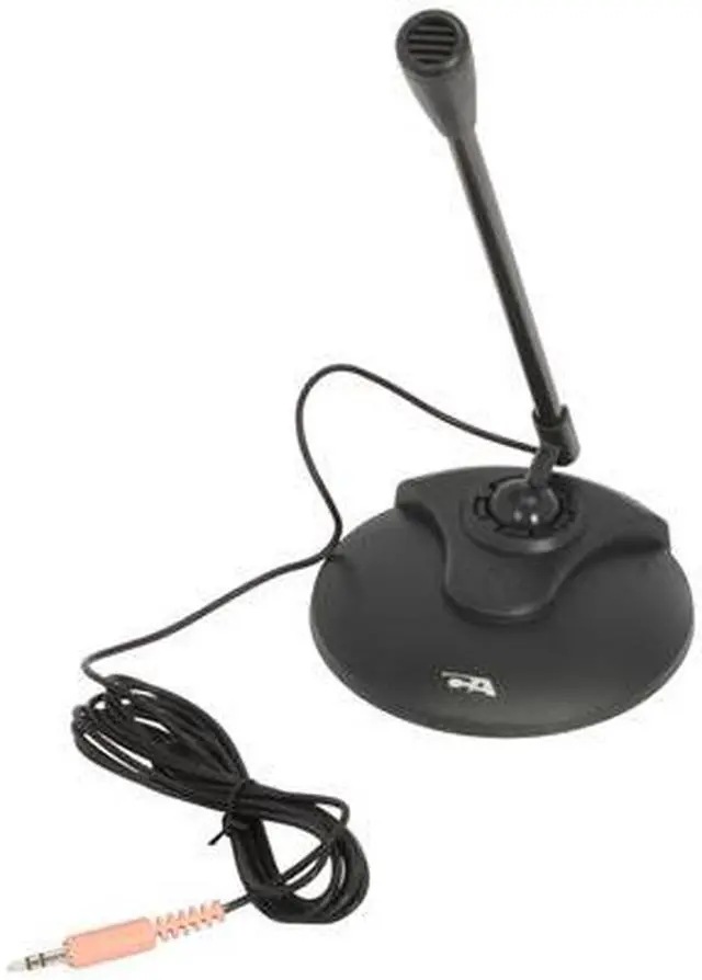 Alt view image 4 of 4 - Cyber Acoustics ACM-51B Black 3.5mm Connector Desktop Microphone