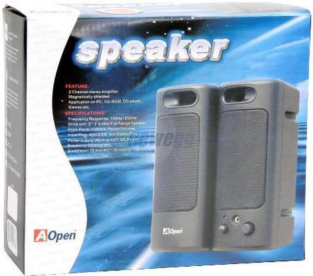 Alt view image 3 of 3 - AOpen MA-691B 6 Watts RMS, 140 watts P.M.P.O. 2.0 Speaker