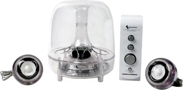 Main image of LOGISYS Computer SP6006CL 40 Watts RMS 2.1 Multimedia Clear Speakers w/Blue LEDs
