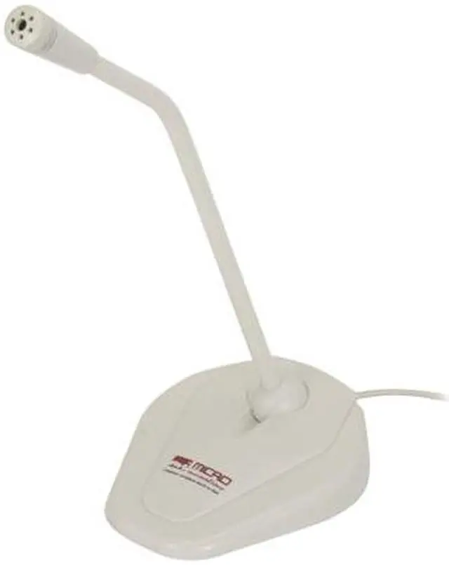 Main image of MICRO INNOVATIONS MM710M White 3.5mm Connector VoiceMaster Desktop Microphone